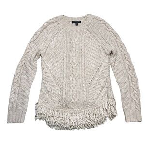 Banana Republic Cream Cable Knit Sweater